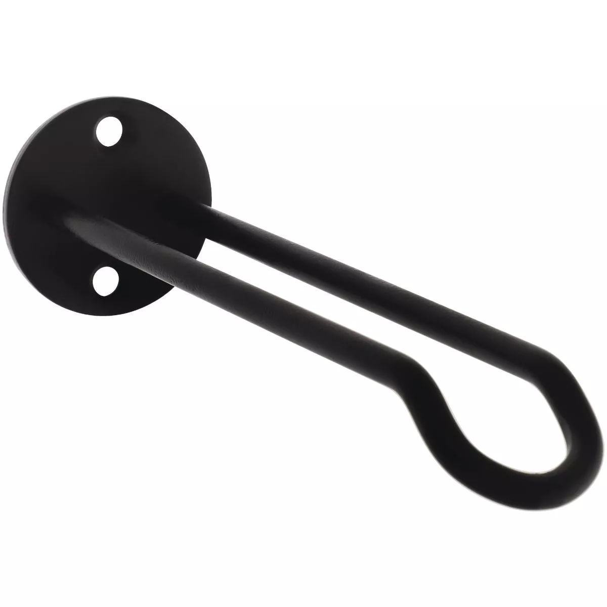 National Hardware 7 In. Black Steel Wall Base Plant Hanger