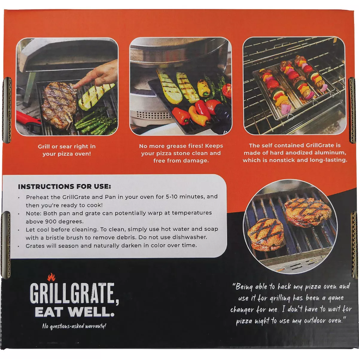 GrillGrate Pizza Oven Pan & Grate 2-Piece Set - photo 6