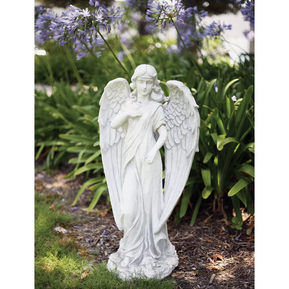Alpine 31 In. H. Fiberstone Angel Statue | True Value Hardware