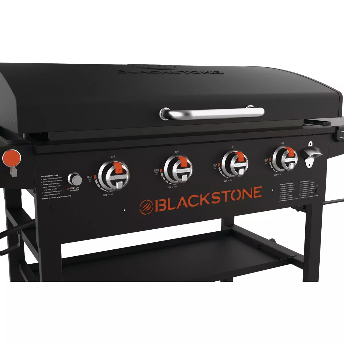 Blackstone 36 In. 4-Burner Propane Griddle with Hood, Black - photo 3