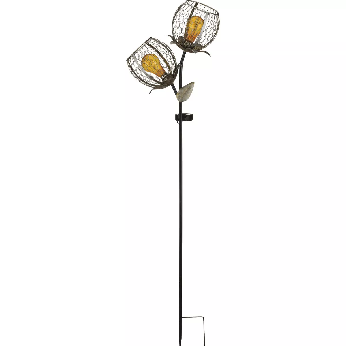 Regal Art & Gift Edison Round Solar Flower Stake