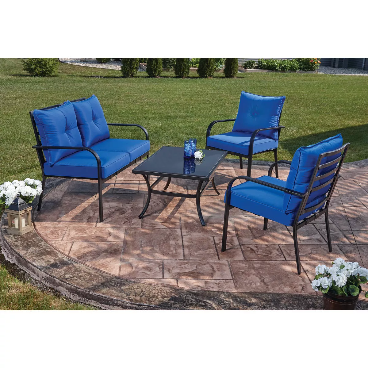 Outdoor Expressions Azure 4-Piece Chat Set - photo 2