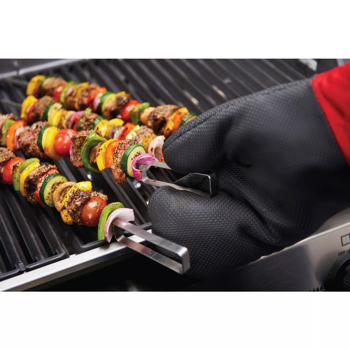 GrillPro 16 In. Black Heavy-Duty Silicone Palm Grill Mitt - photo 2
