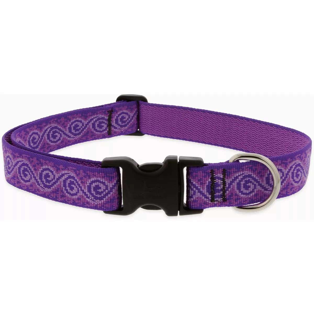 Lupine Adjustable 16 to 28 In. Medium to Large Dog Nylon Jelly Roll Dog Collar