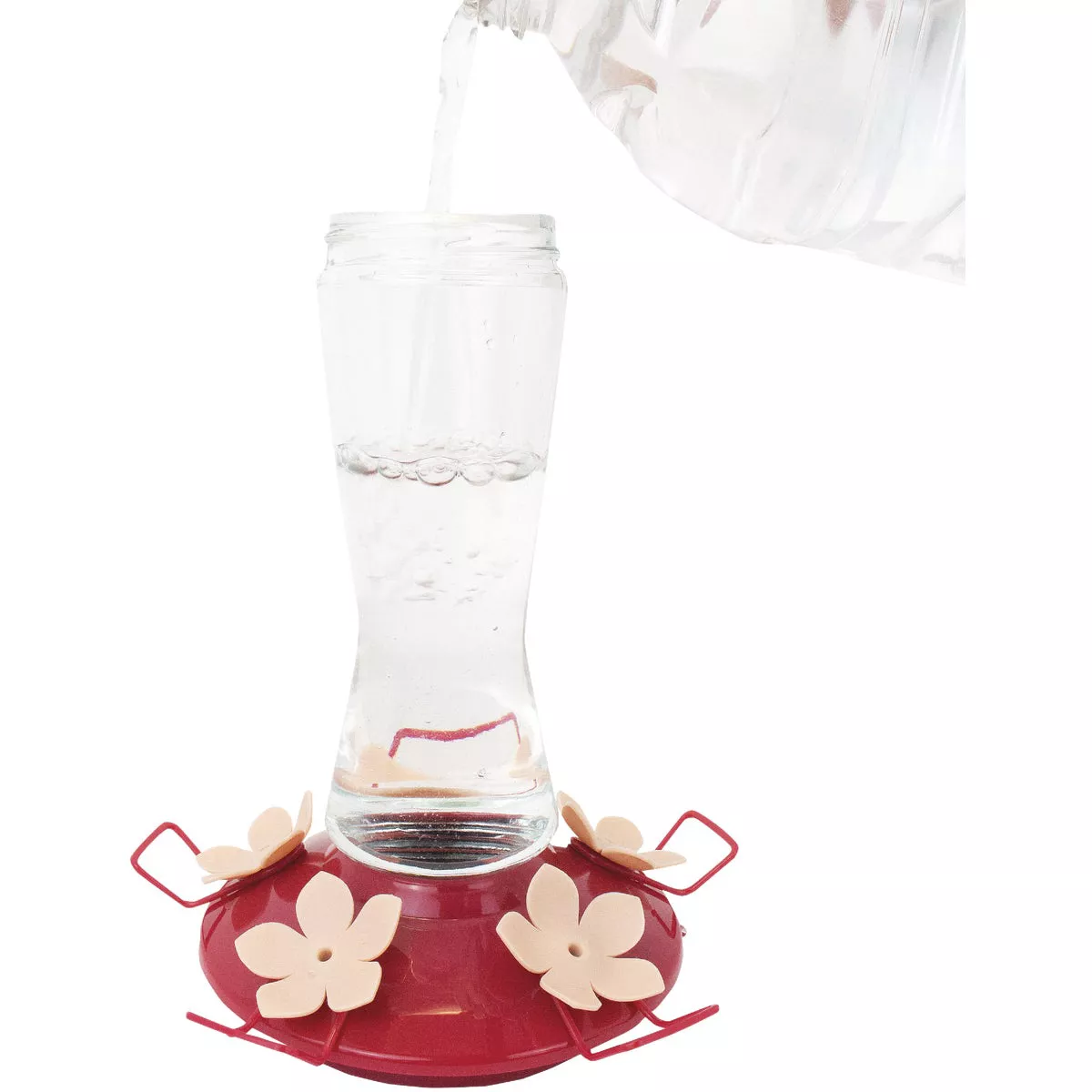 Perky Pet 12 Oz. Glass Top Fill Pinch Waist Hummingbird Feeder - photo 4
