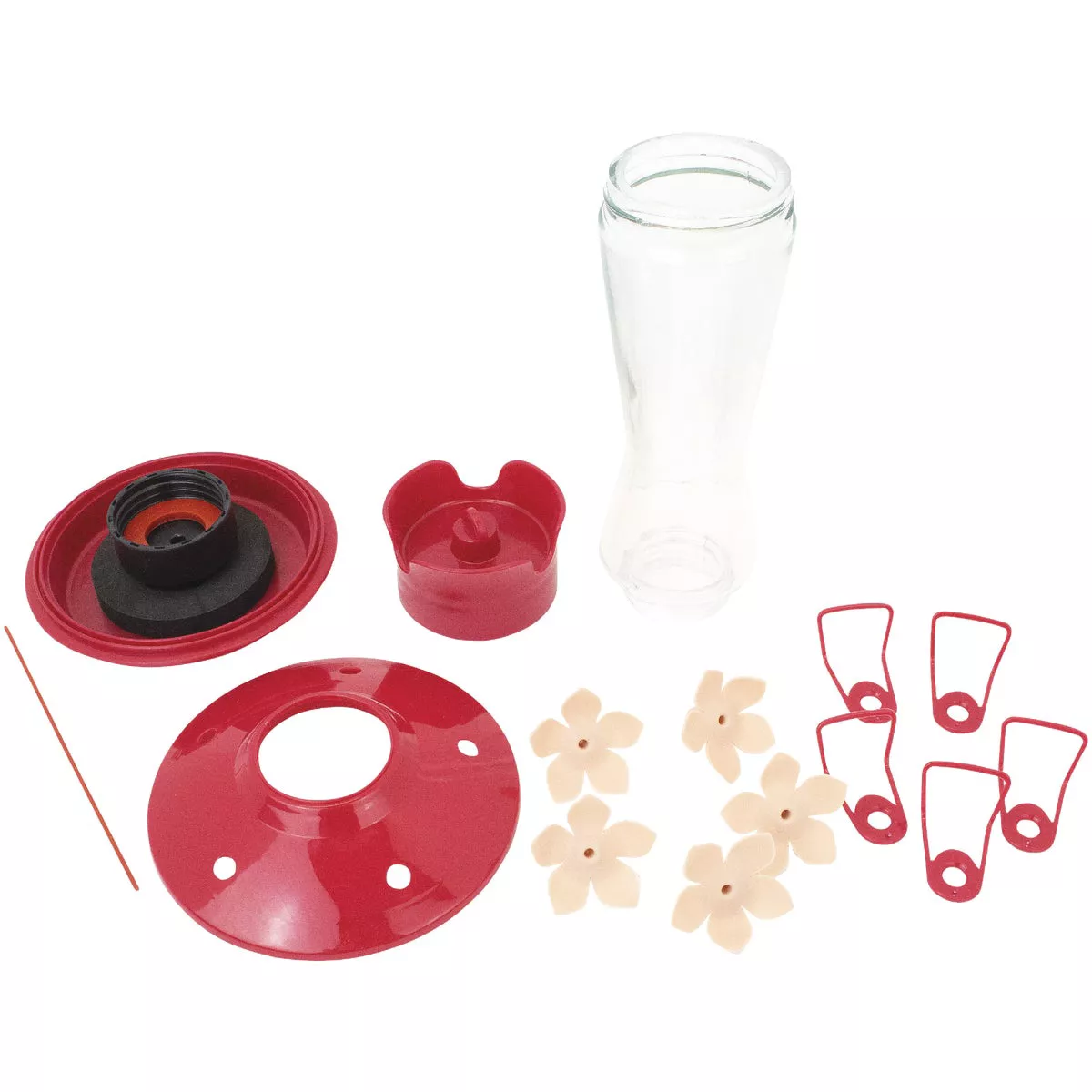 Perky Pet 12 Oz. Glass Top Fill Pinch Waist Hummingbird Feeder - photo 2