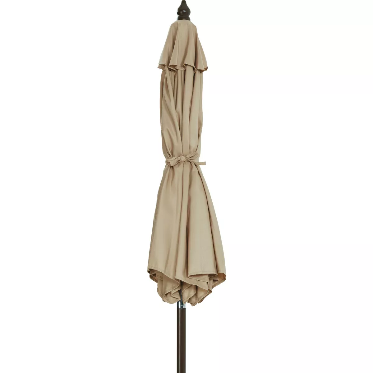 Outdoor Expressions 9 Ft. Pulley Tan Market Patio Umbrella with Chrome Plated Hardware - photo 4