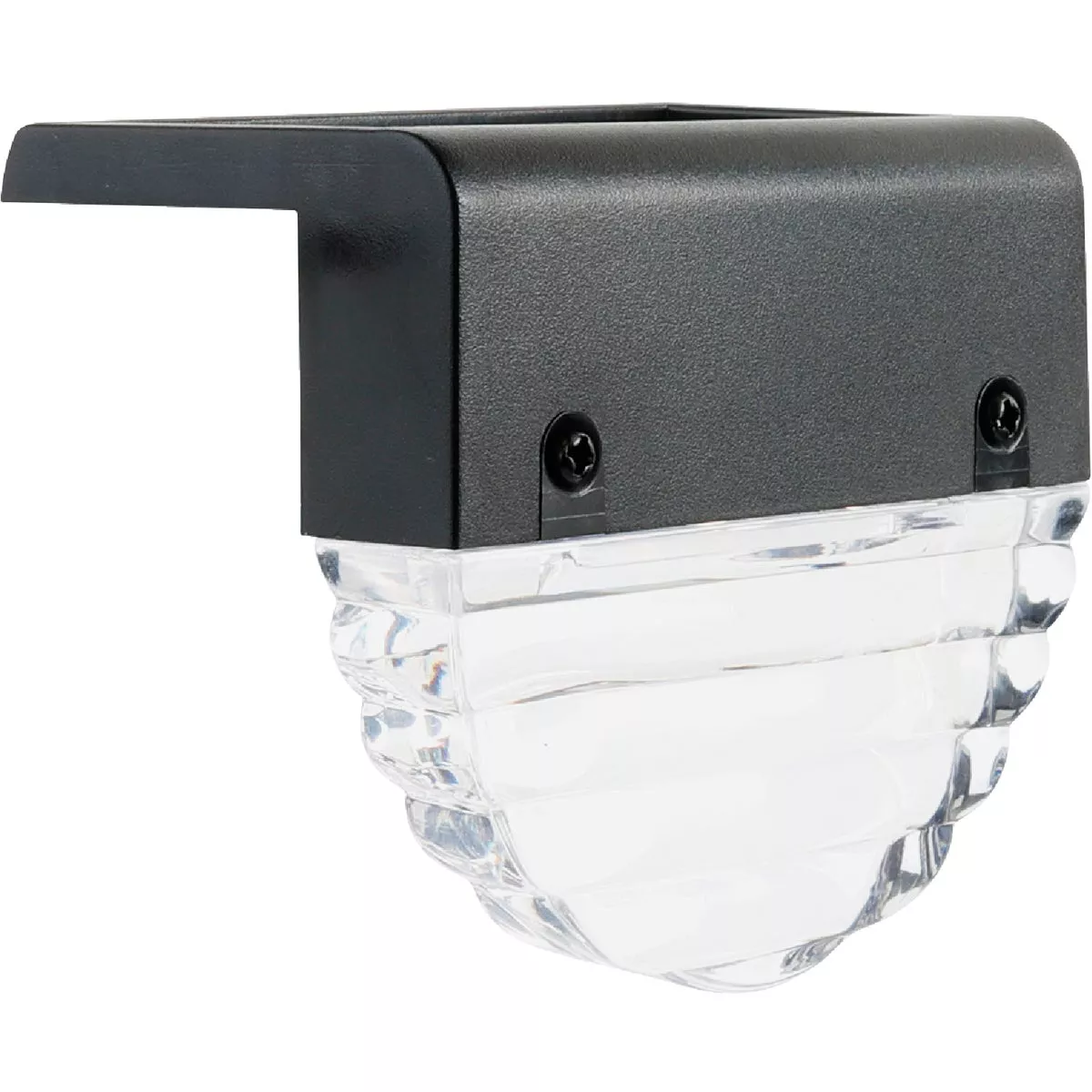 Moonrays 3.54 In. L. Black LED Solar Railing Light (2-Pack)
