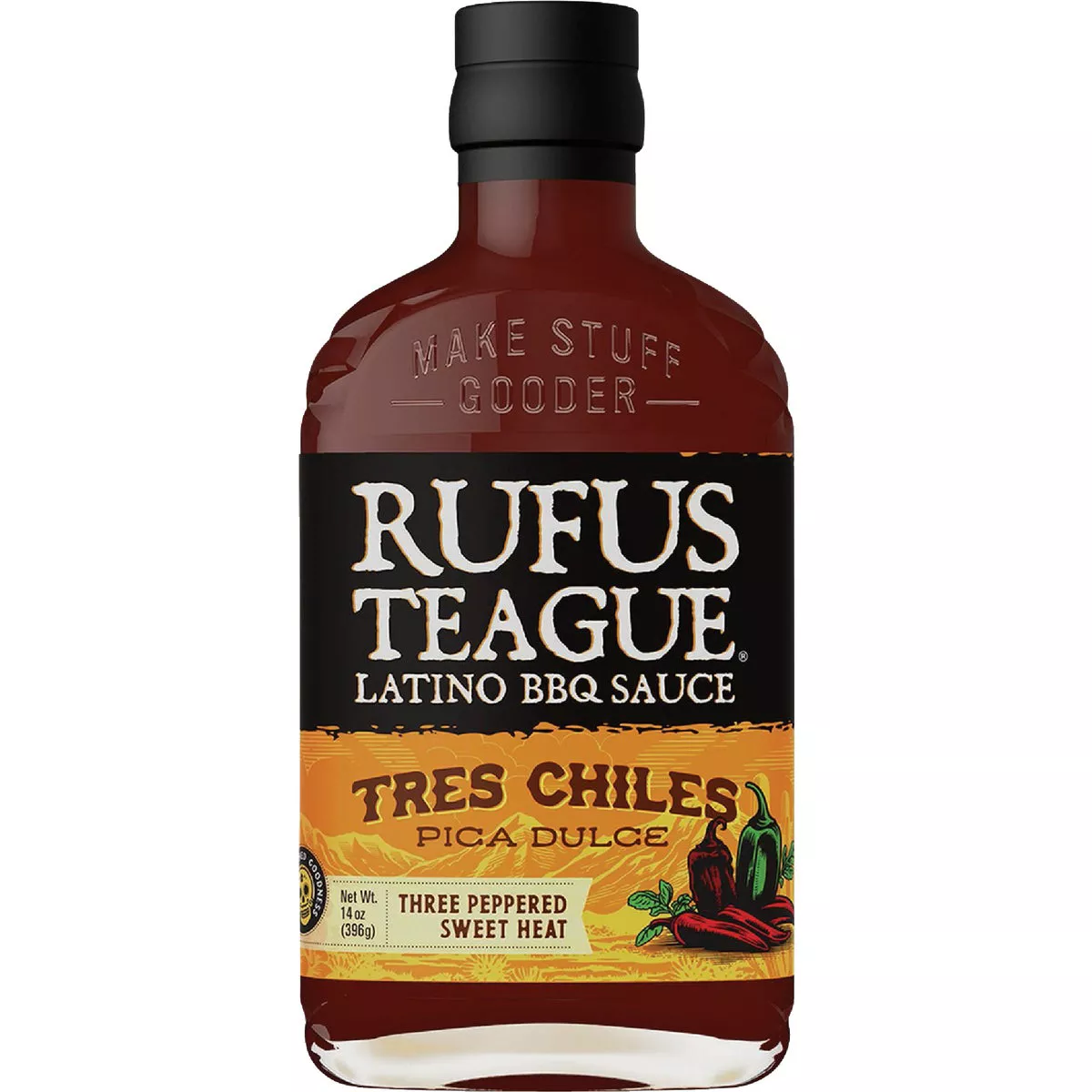 Rufus Teague 14 Oz. Tres Chiles Pixa Dulce Latino BBQ Sauce