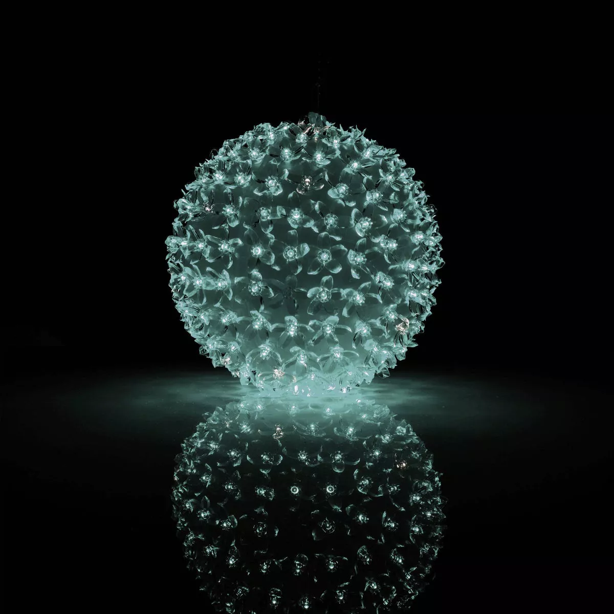 Alpine 8 In. Warm White & Cool White LED Sphere Christmas Ornament - photo 5