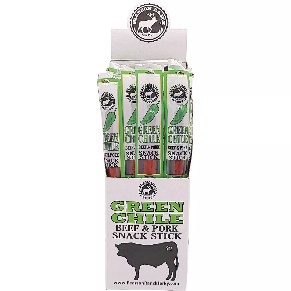Pearson Ranch Jerky Green Chile Beef & Pork Snack Stick