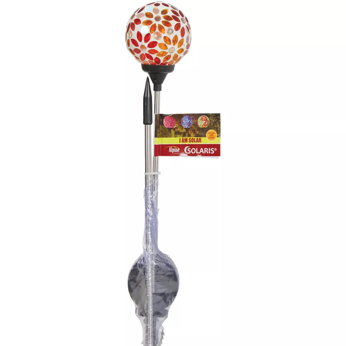 Alpine Mosaic Glass Daisy 32 In. H. Solar Stake Light - photo 4