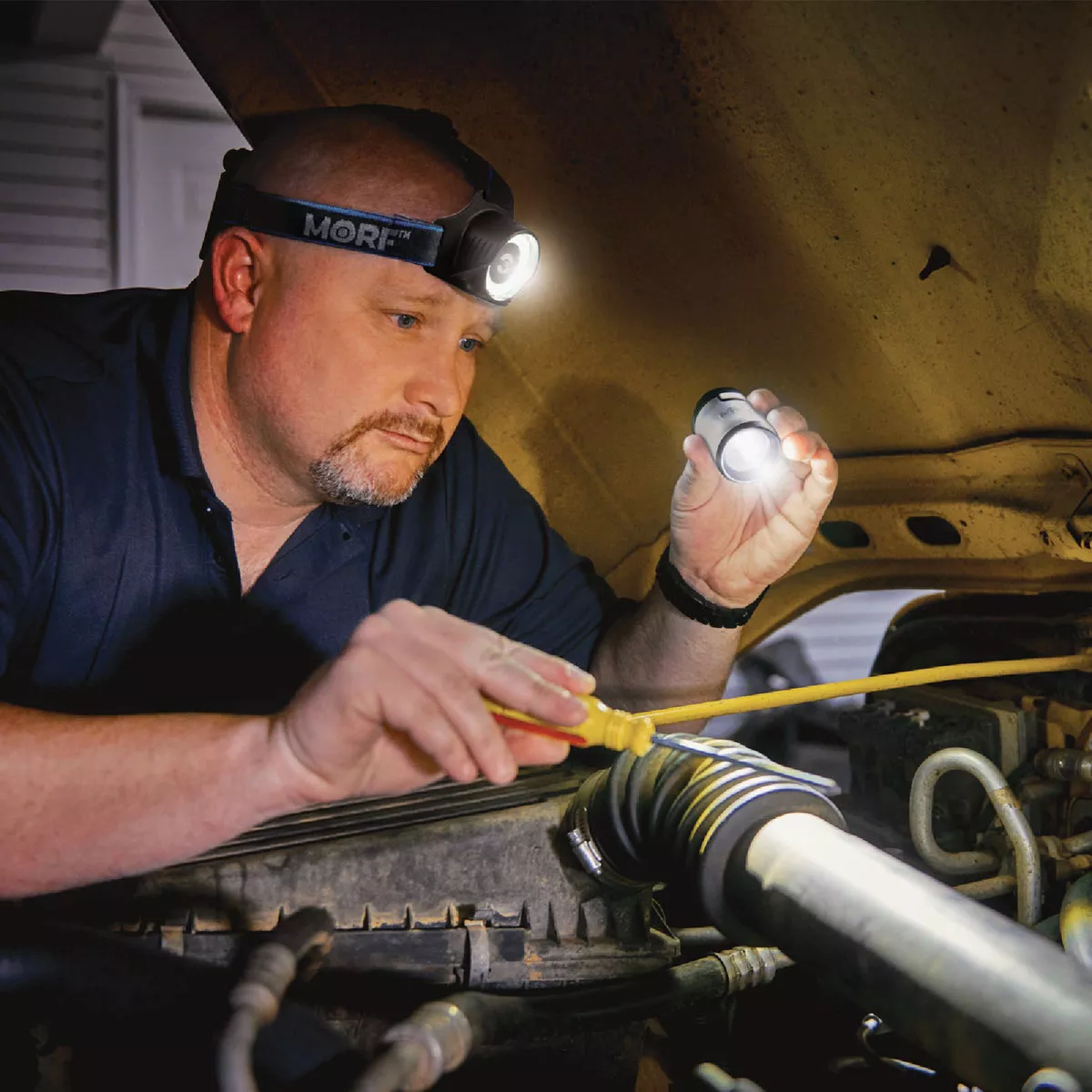 Police Security MORF 300 Lm. LED 4AA 3-In-1 Removable Lantern Headlamp - photo 9