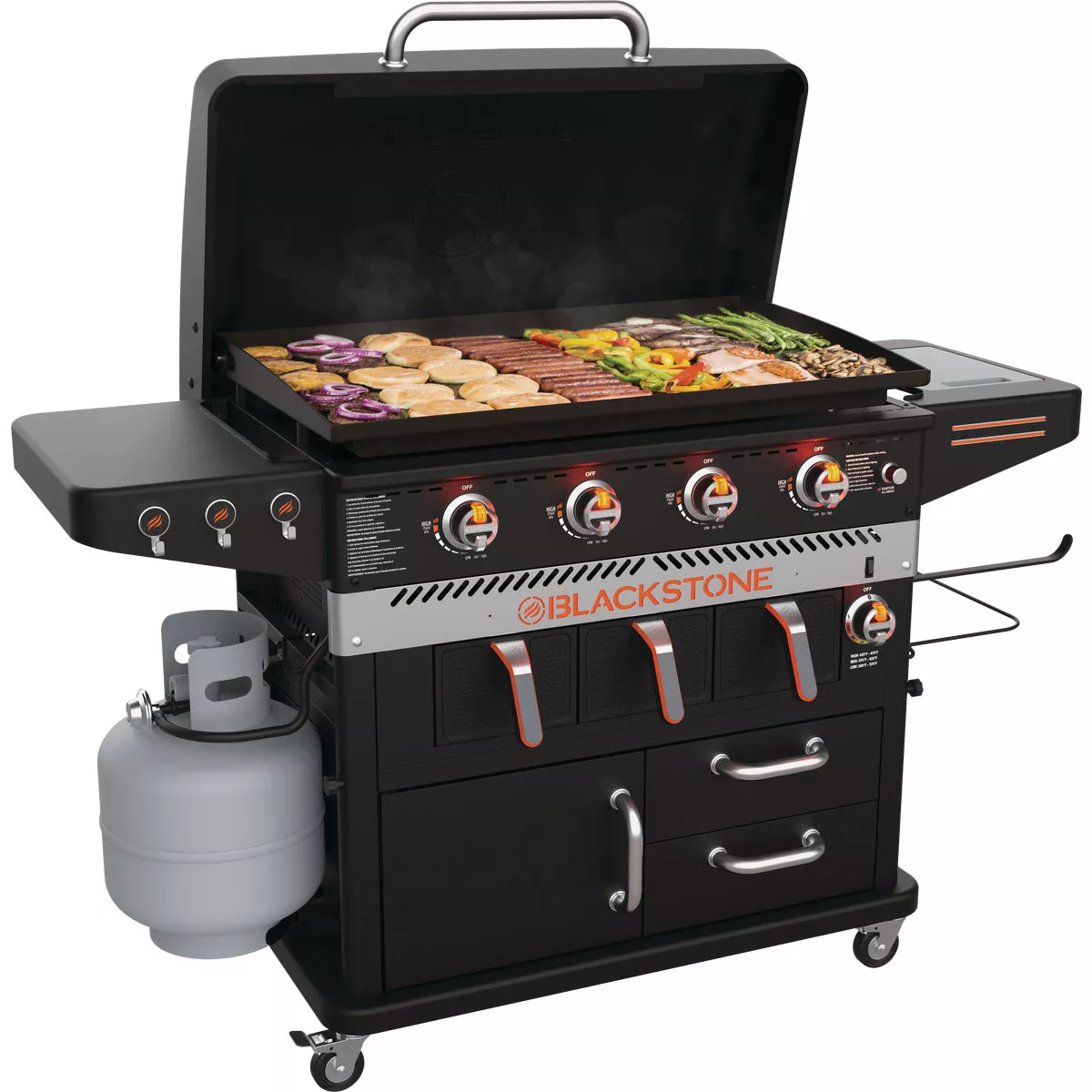 Blackstone 4-Burner Black 60,000 BTU 768 Sq. In. Outdoor LP Gas Griddle with Air Fryer - photo 2