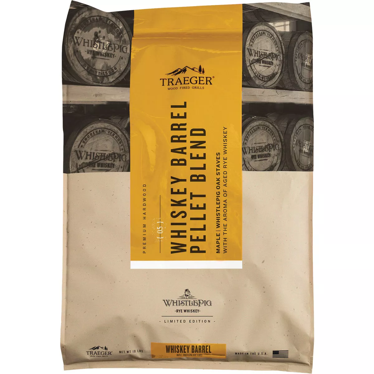 Traeger 18 Lb. Whiskey Wood Pellets