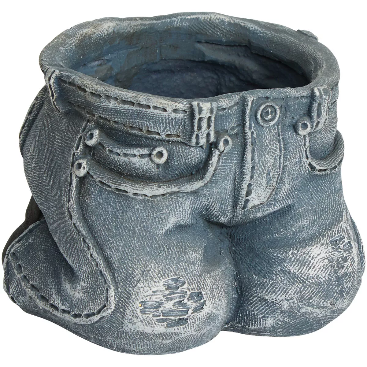 Alpine 5.75 In. W. x 4.50 In. H. x 6.69 In. L. Polyresin Denim Gear Mini Planter - photo 5