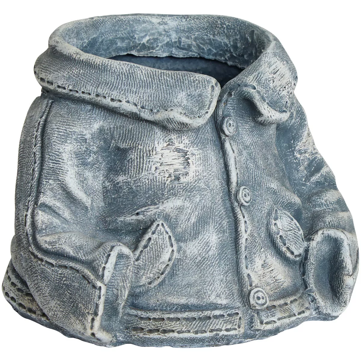 Alpine 5.75 In. W. x 4.50 In. H. x 6.69 In. L. Polyresin Denim Gear Mini Planter - photo 6