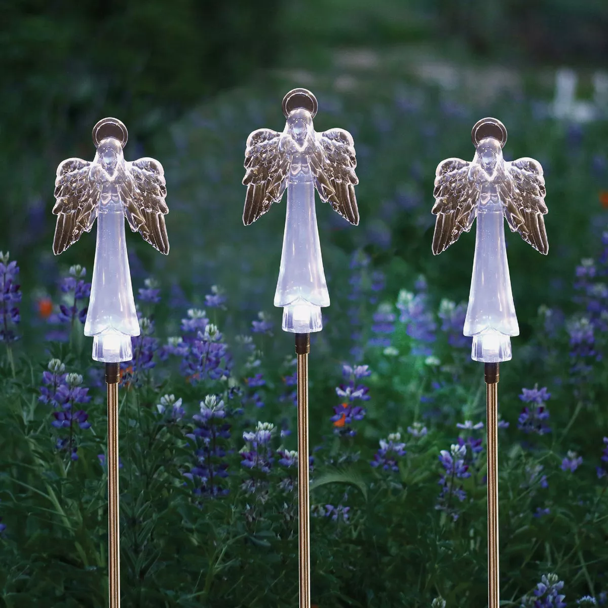 Alpine Plastic Angel 34 In. H. Solar LED Stake Light - photo 3