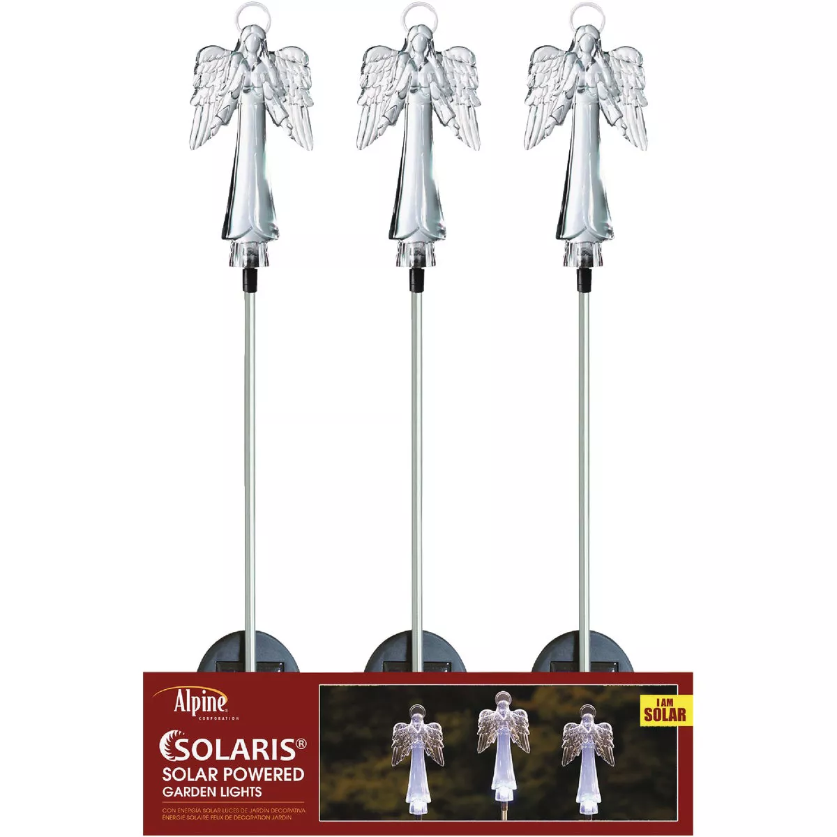 Alpine Plastic Angel 34 In. H. Solar LED Stake Light - photo 2