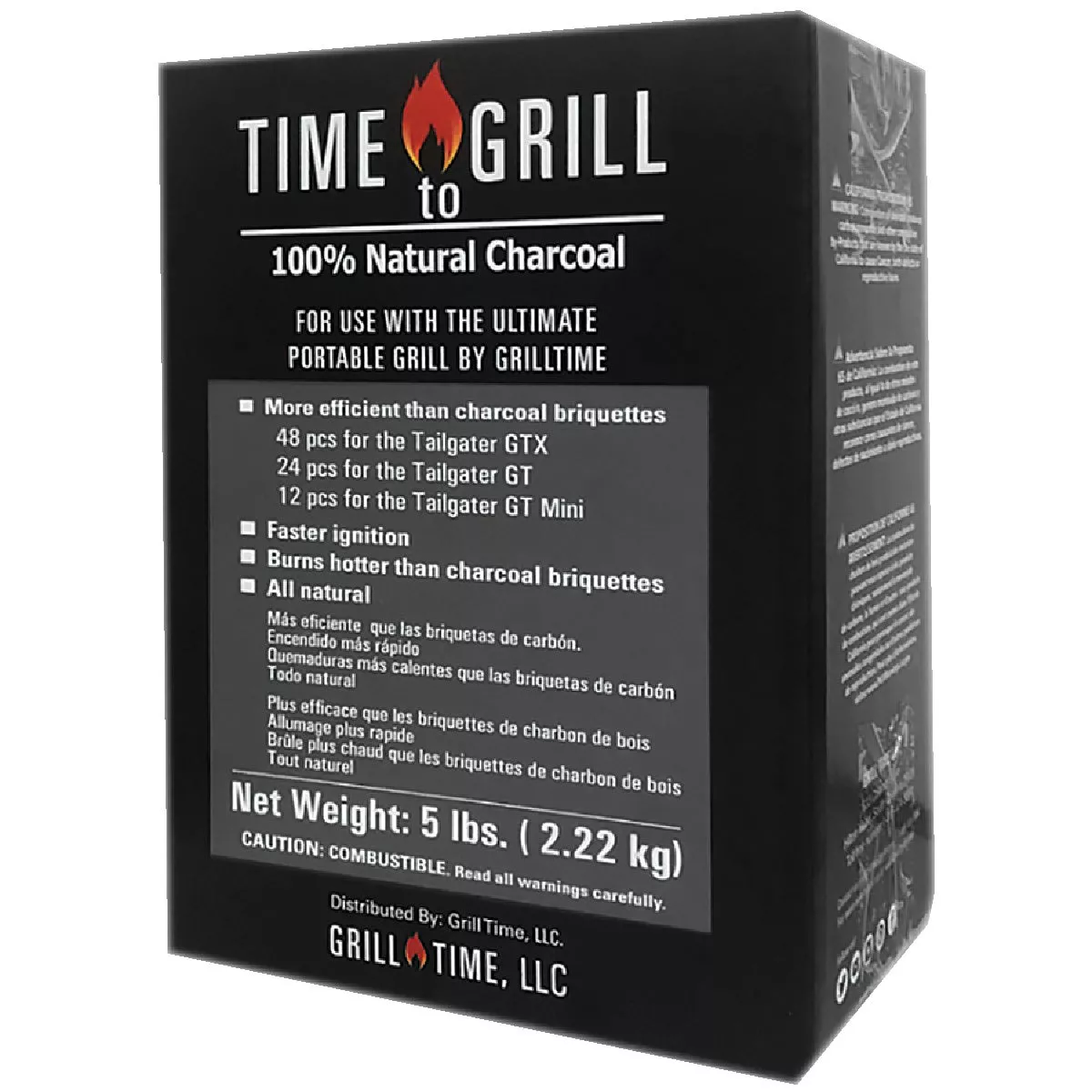 Grill Time 5 Lb. Natural Wood Charcoal