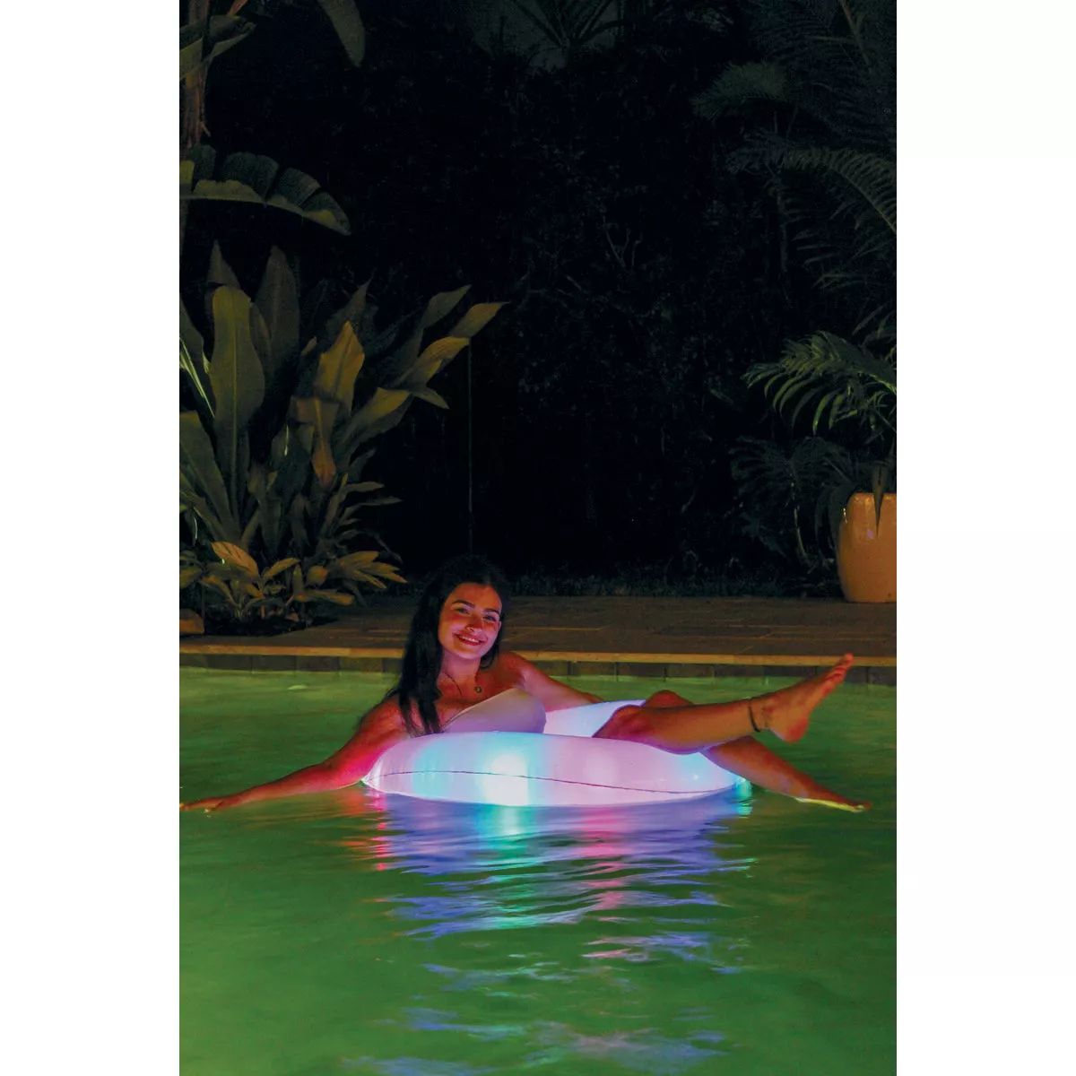 PoolCandy Illuminated LED Ride-On Tube Pool Float - photo 4