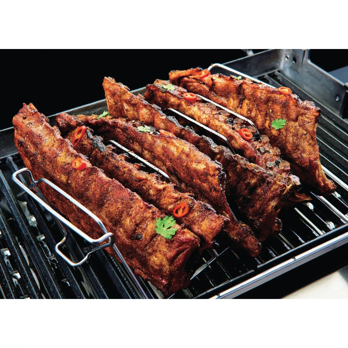 GrillPro 15.5 In. Stainless Steel Rib & Roast Grill Rack - photo 3