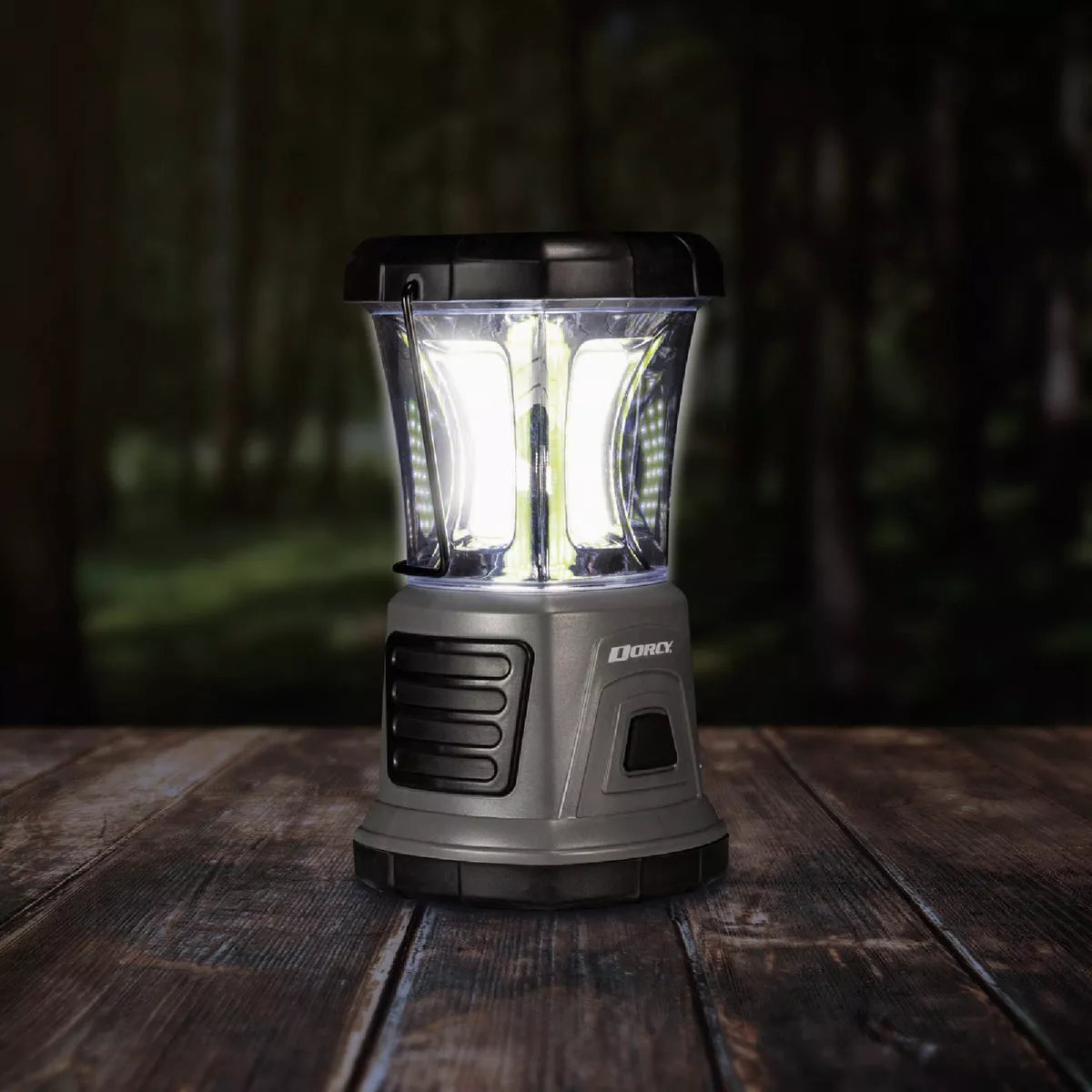 Dorcy Adventure Series Black & Gray Plastic LED Lantern with Red Safety Flasher - photo 2