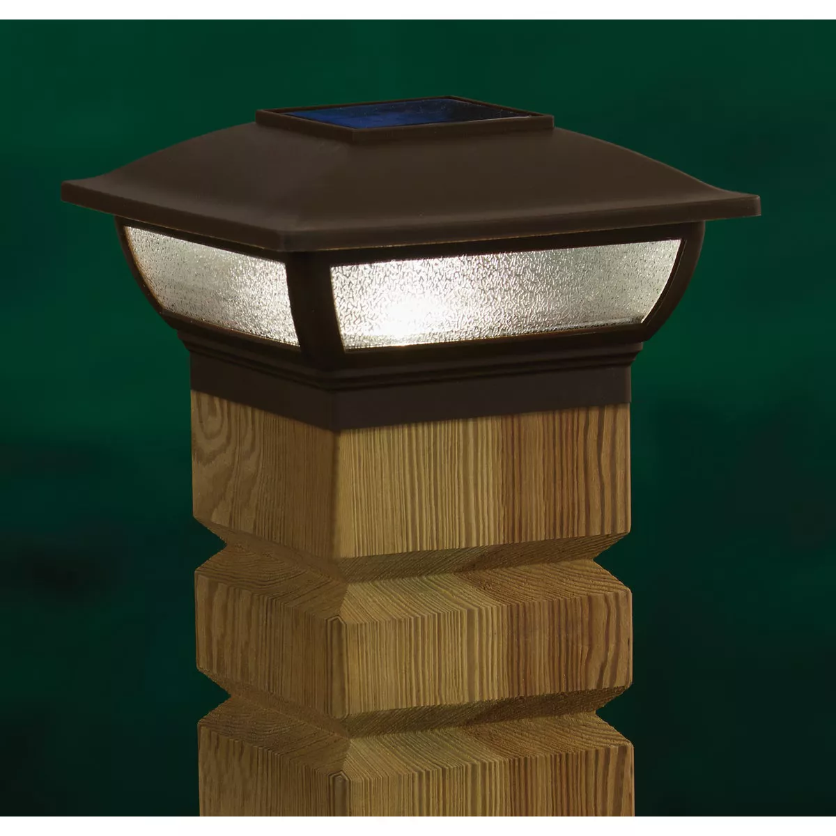 Moonrays Bronze Plastic Solar Post Cap - photo 2