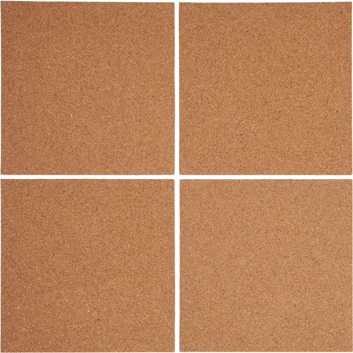 U Brands 12 In. x 12 In. Cork Tile Board (4-Pack)