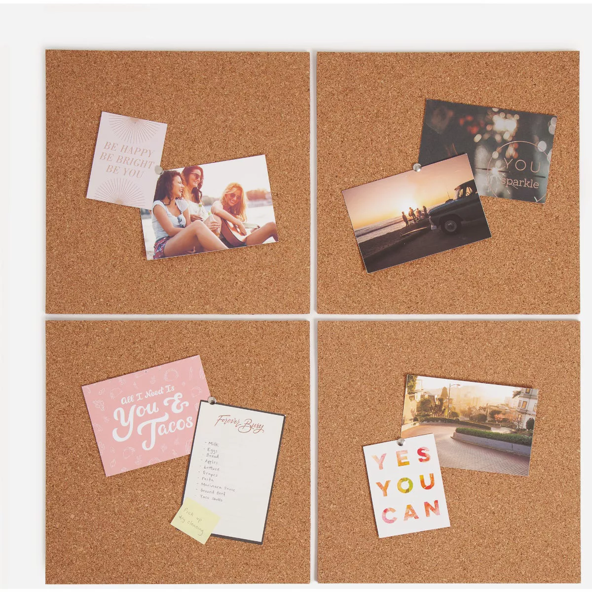 U Brands 12 In. x 12 In. Cork Tile Board (4-Pack) - photo 5