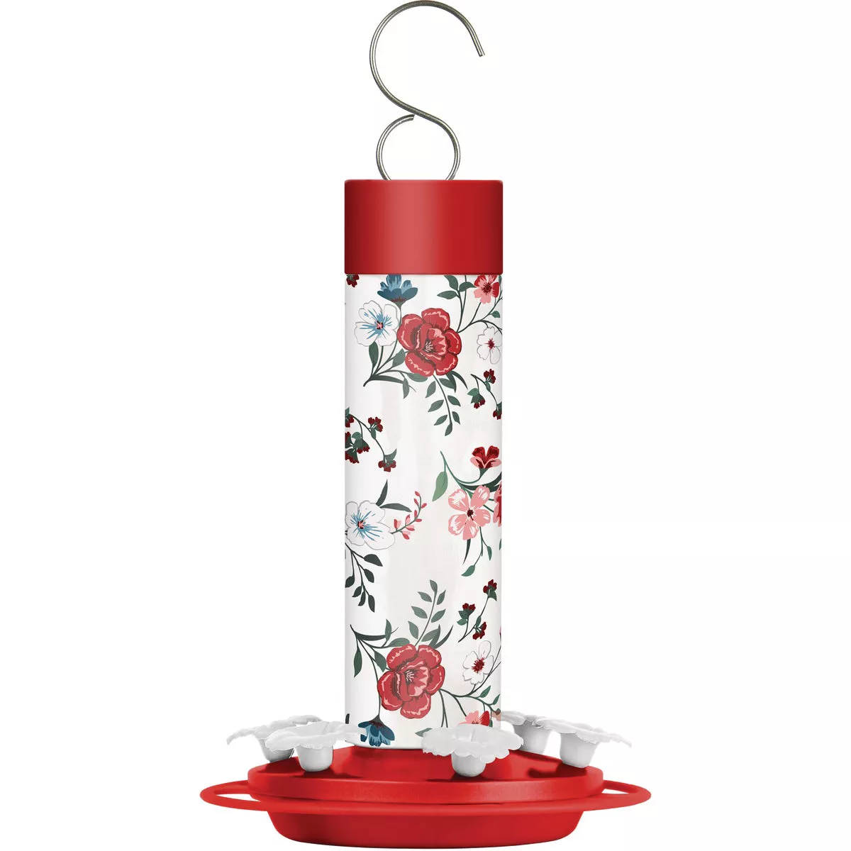 Nature's Way 20 Oz. Glass Vintage Blossom Decorative Hummingbird Feeder