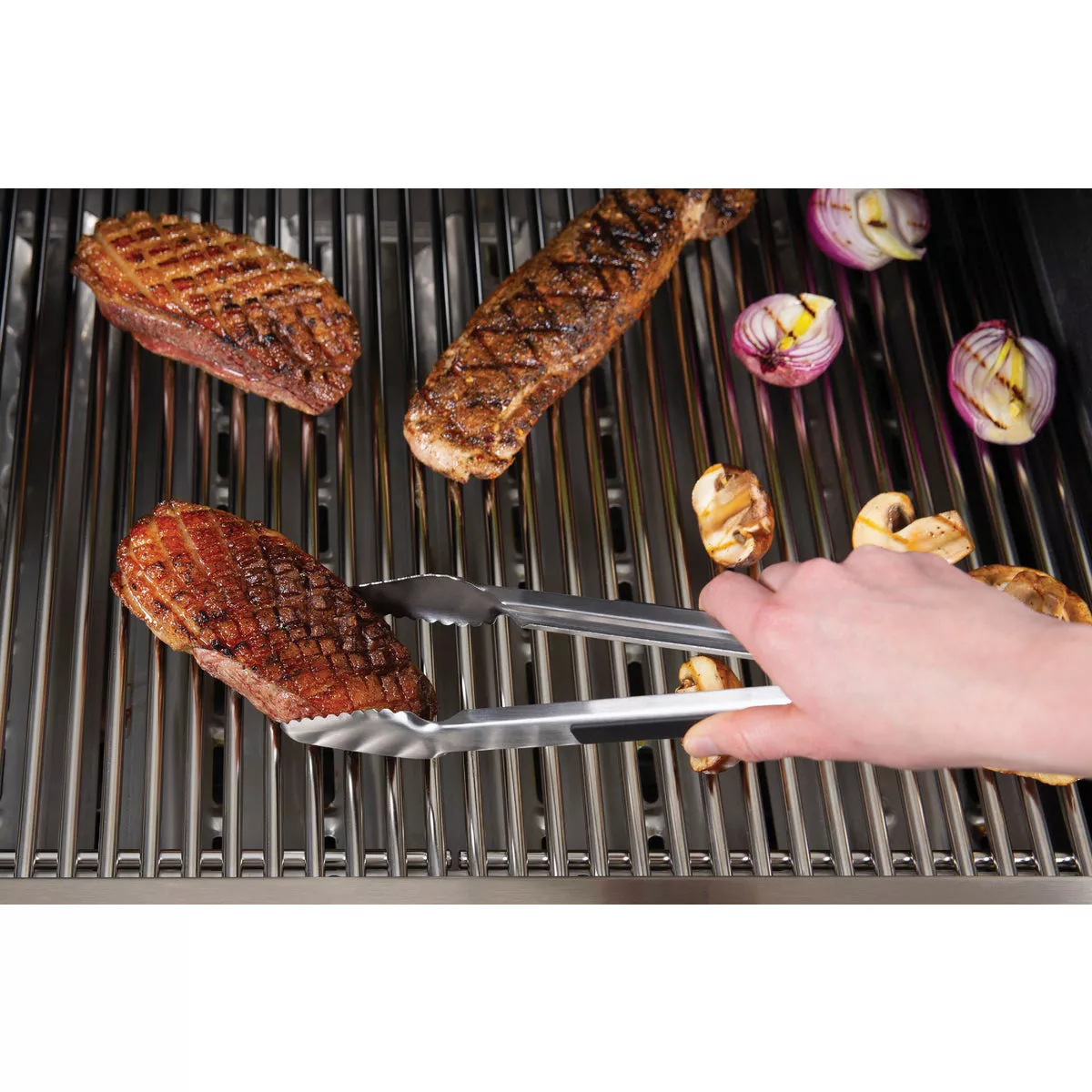 Broil King 13.69 In. Stainless Steel Soft Grip Barbeque Tongs - photo 3