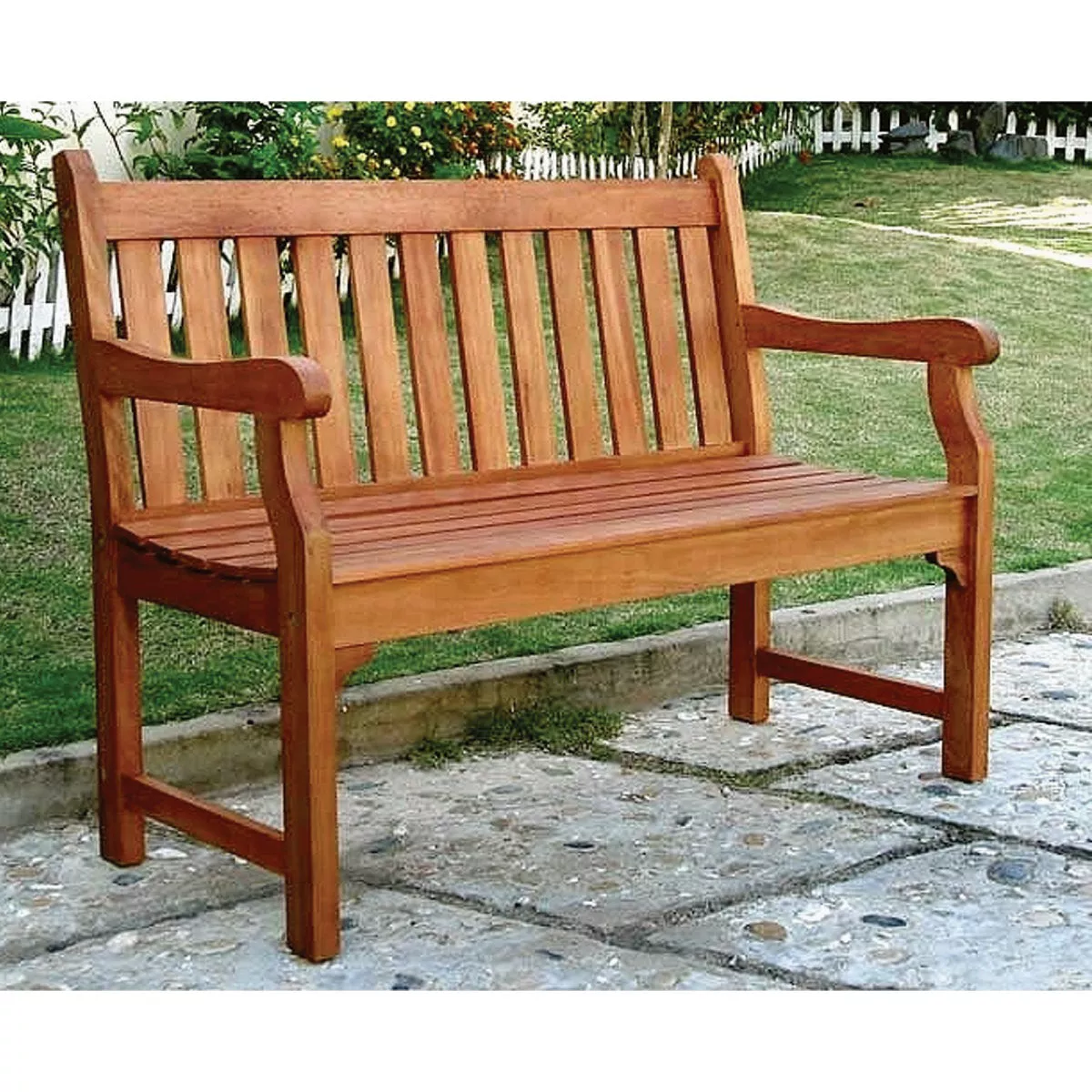 Northbeam Amherst Straight Back Garden Bench - photo 2