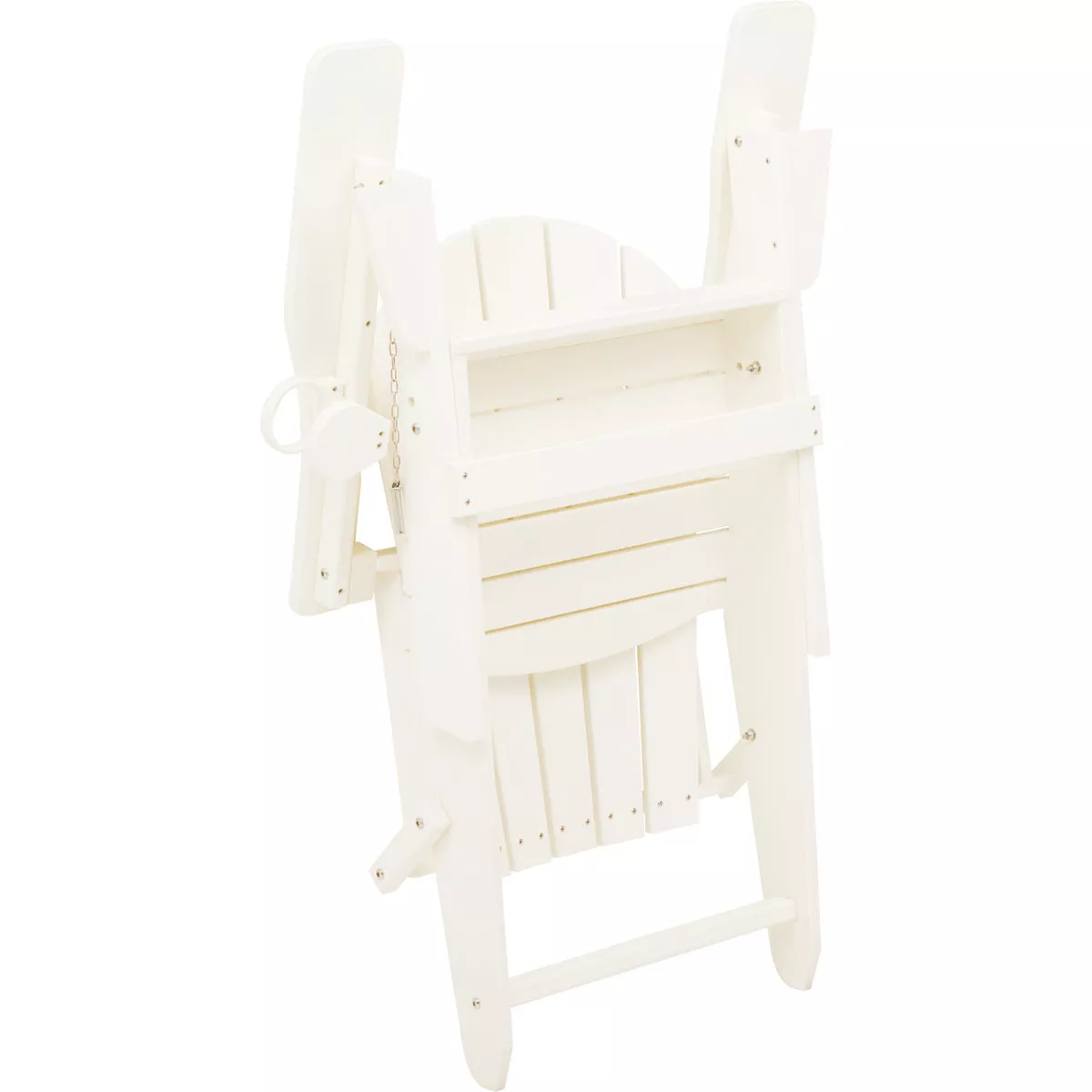 Outdoor Expressions White HDPE Adirondack Chair - photo 2