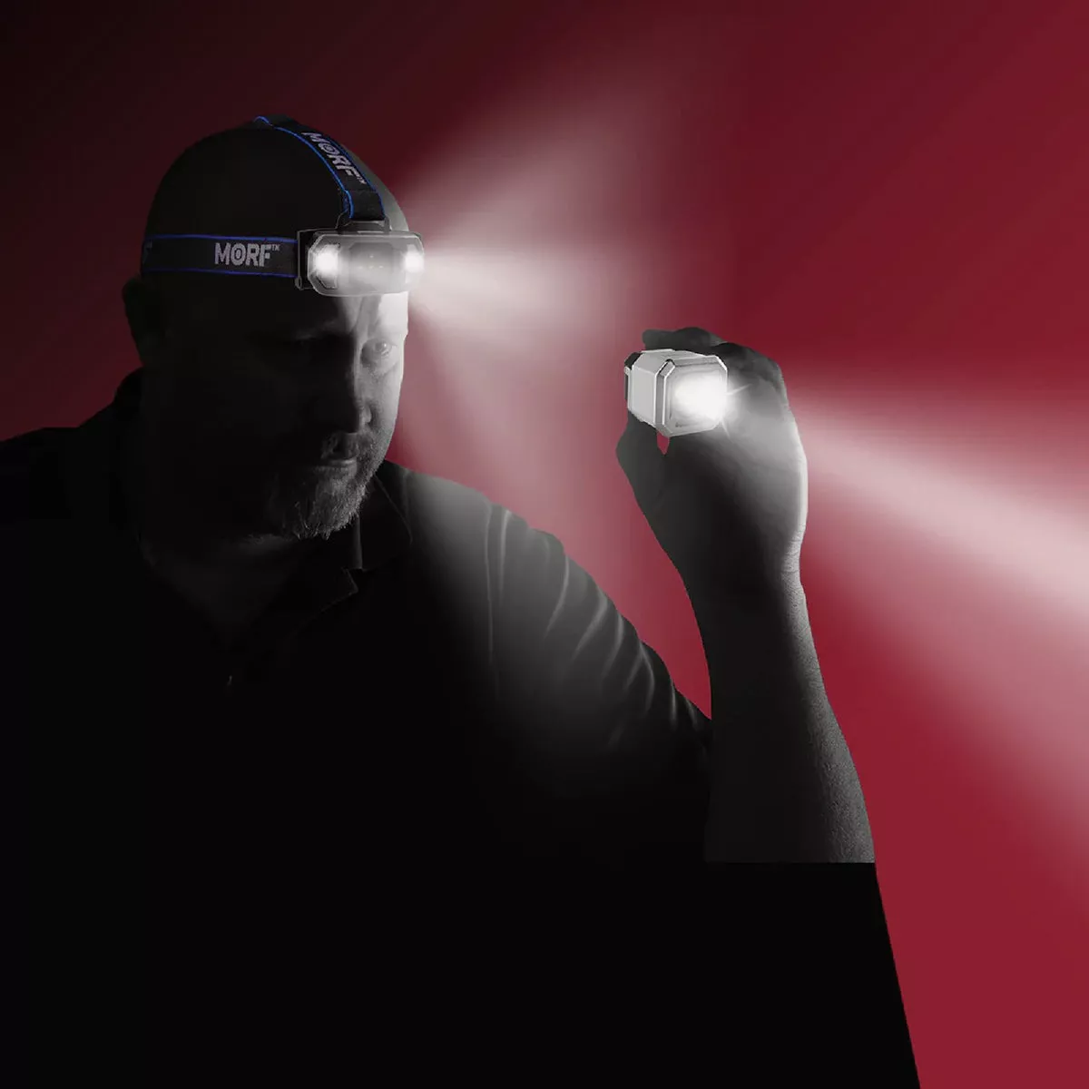 Police Security MORF L650 650 Lm. LED Removable 3-in-1 Headlamp Flashlight to Lantern Lighting System - photo 2