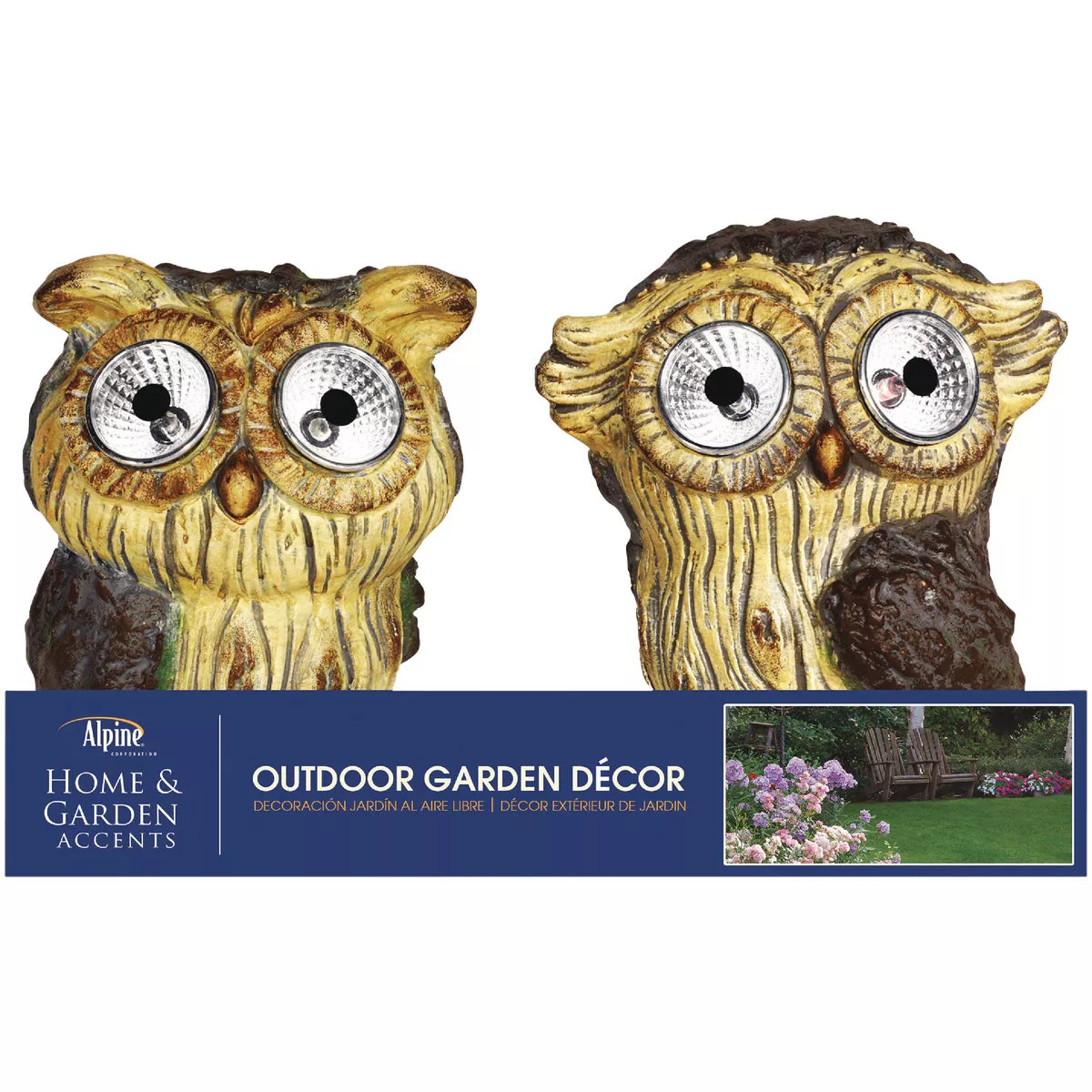 Alpine 6 In. Solar Brown Owl with LED Eyes | Do it Best