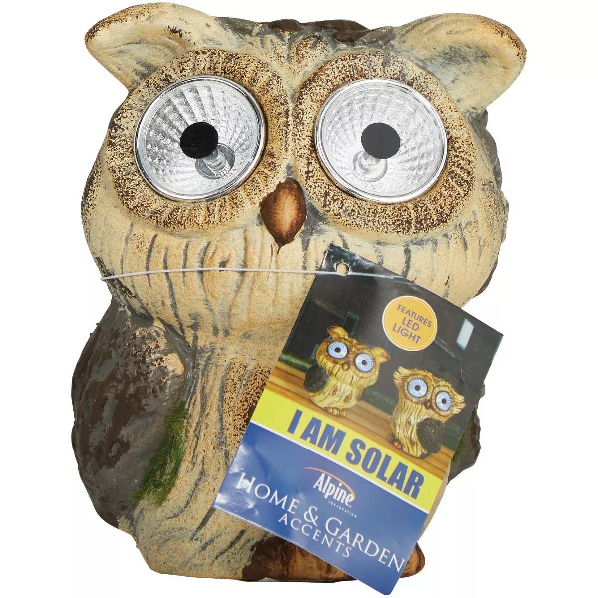 Alpine 6 In. Solar Brown Owl with LED Eyes | Do it Best