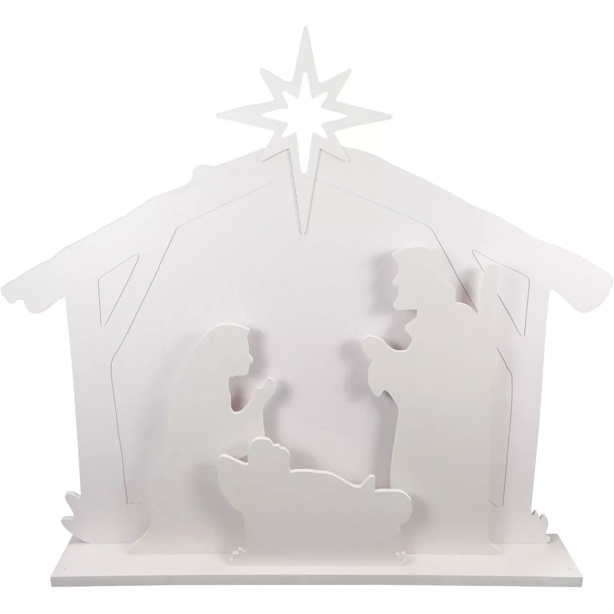 Alpine 28 In. H. LED Nativity Scene Christmas Silhouette Lighted Decoration