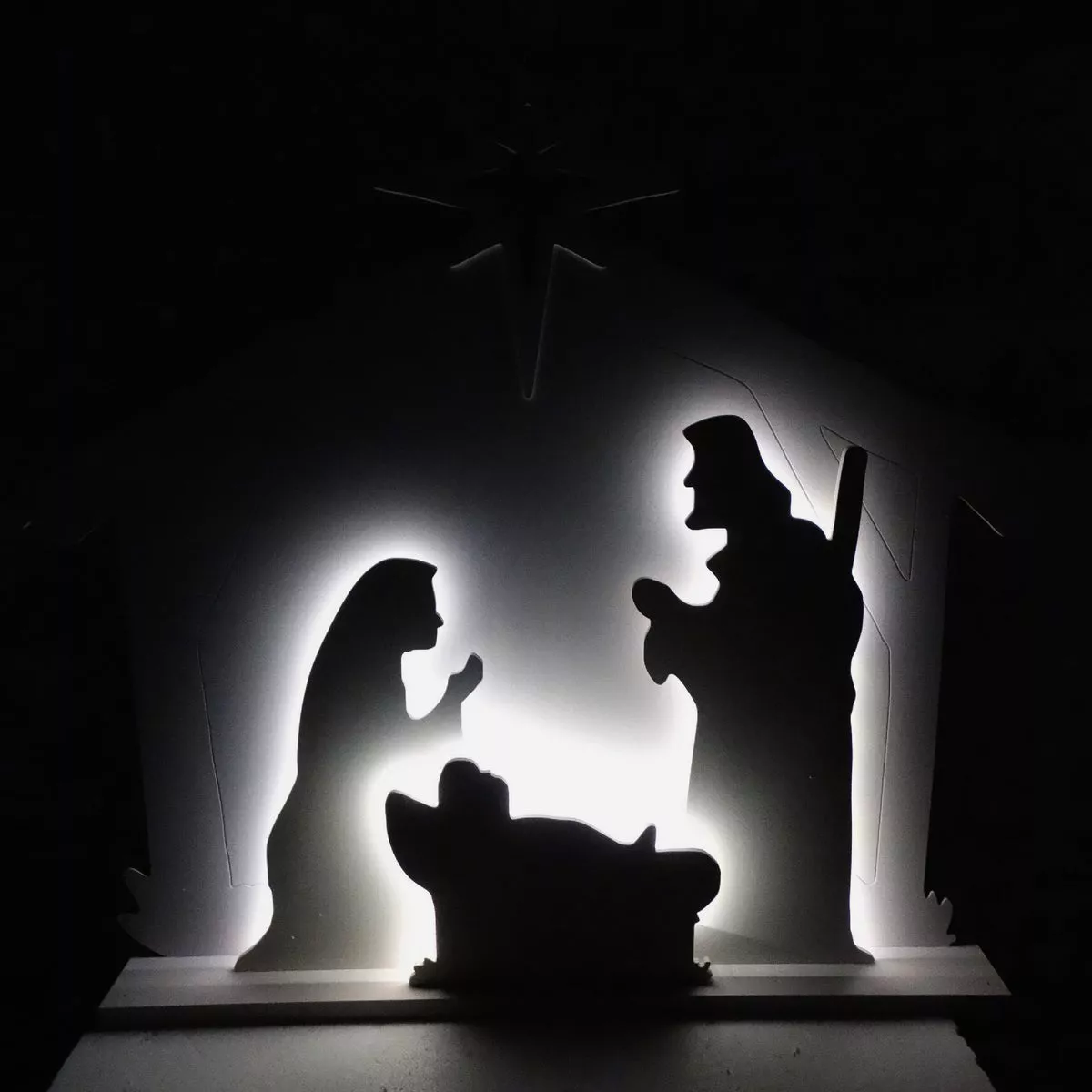 Alpine 28 In. H. LED Nativity Scene Christmas Silhouette Lighted Decoration - photo 2