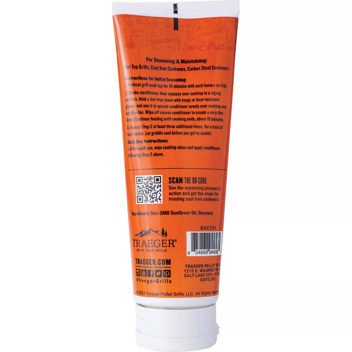 Traeger 8 Oz. Flat Top Grill Seasoning & Cast Iron Conditioner - photo 2