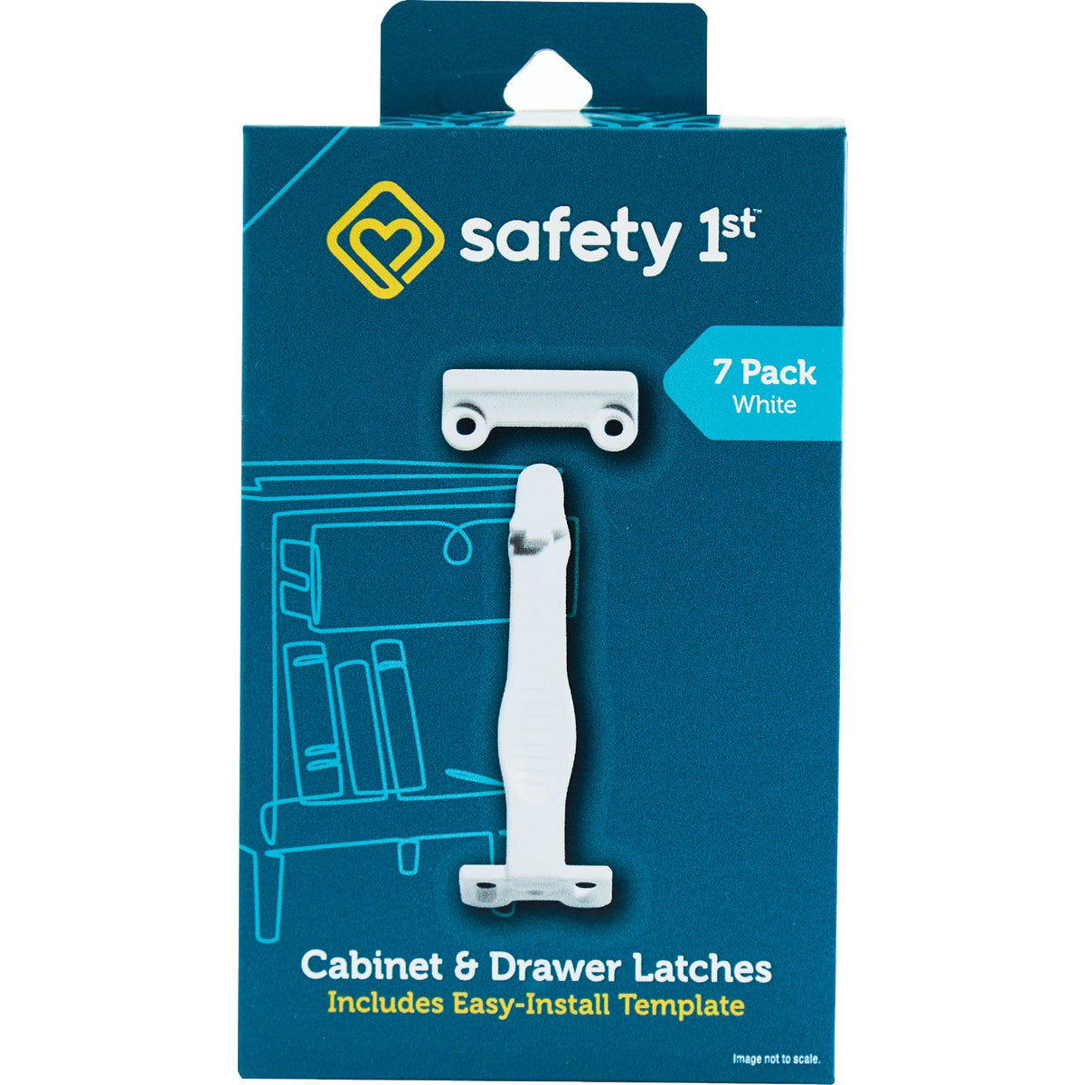 Safety 1st White Plastic Cabinet Drawer Latches (7 Count) Do it Best