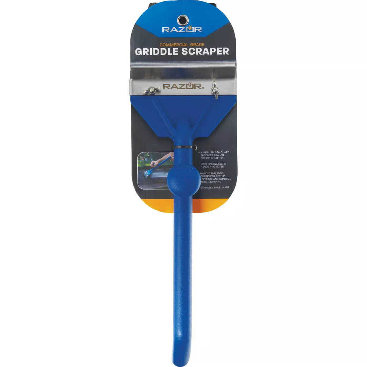 Mr. Bar-B-Q Razor 5.67 In. W. x 19.92 In. L. Stainless Steel Griddle Scraper - photo 2