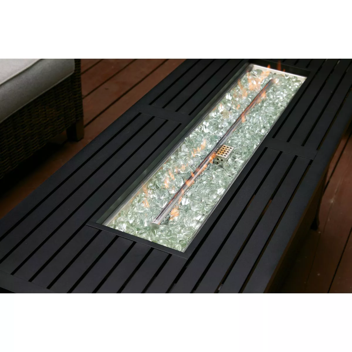 Outdoor Expressions 56 In. x 21 In. Rectangular Propane Fire Pit Table - photo 4