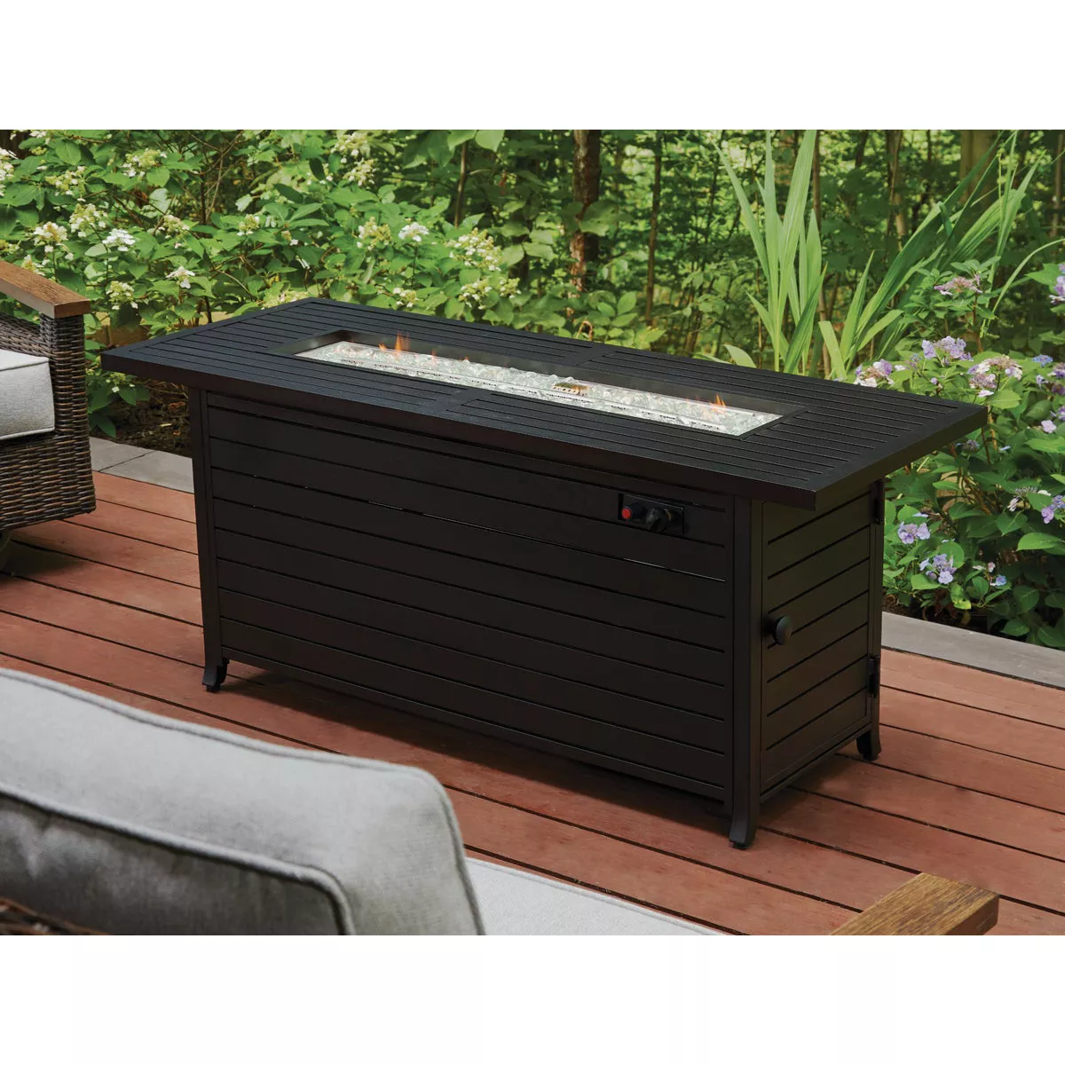 Outdoor Expressions 56 In. x 21 In. Rectangular Propane Fire Pit Table - photo 2