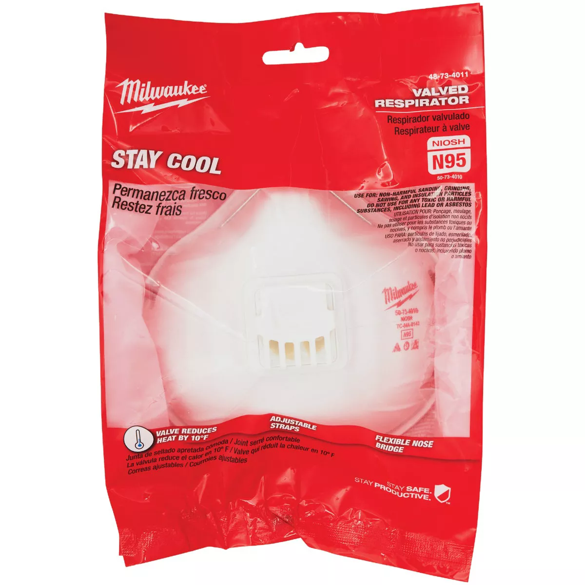 Milwaukee Disposable N95 Valved Respirator