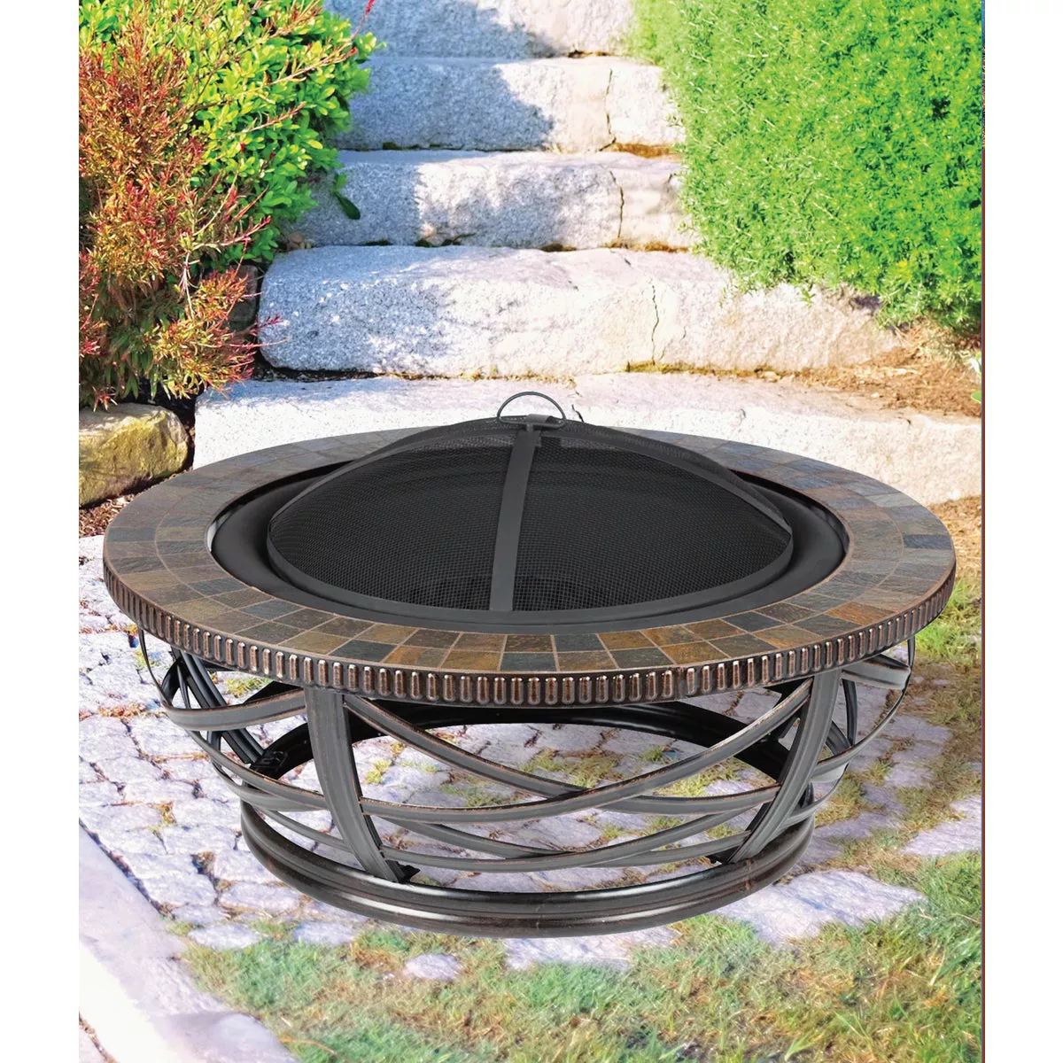 McKinley 40 In. Round Wood Burning Fire Pit - photo 5