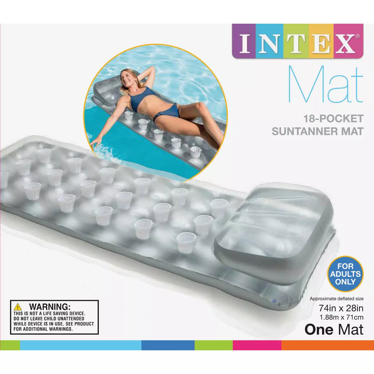 Intex Suntanner 18-Pocket Pool Float - photo 3