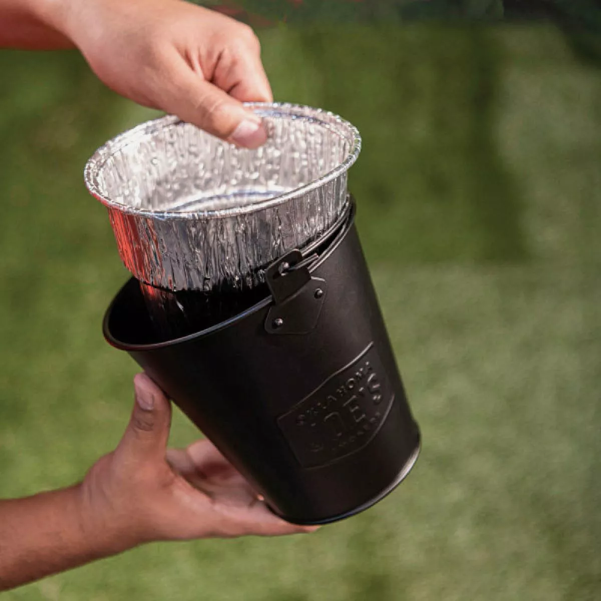 Oklahoma Joe's 6 In. Aluminum Drip Bucket Liners (5-Pack) - photo 2