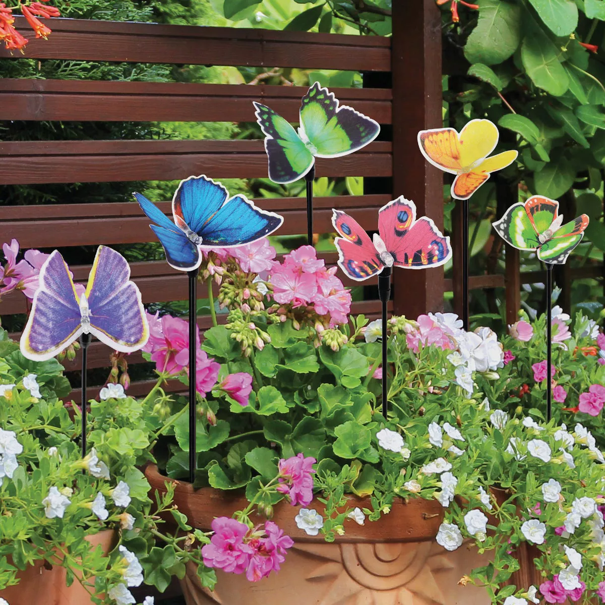 Exhart 26 In. LED Fiber Optic Butterfly Solar Stake Light - photo 3