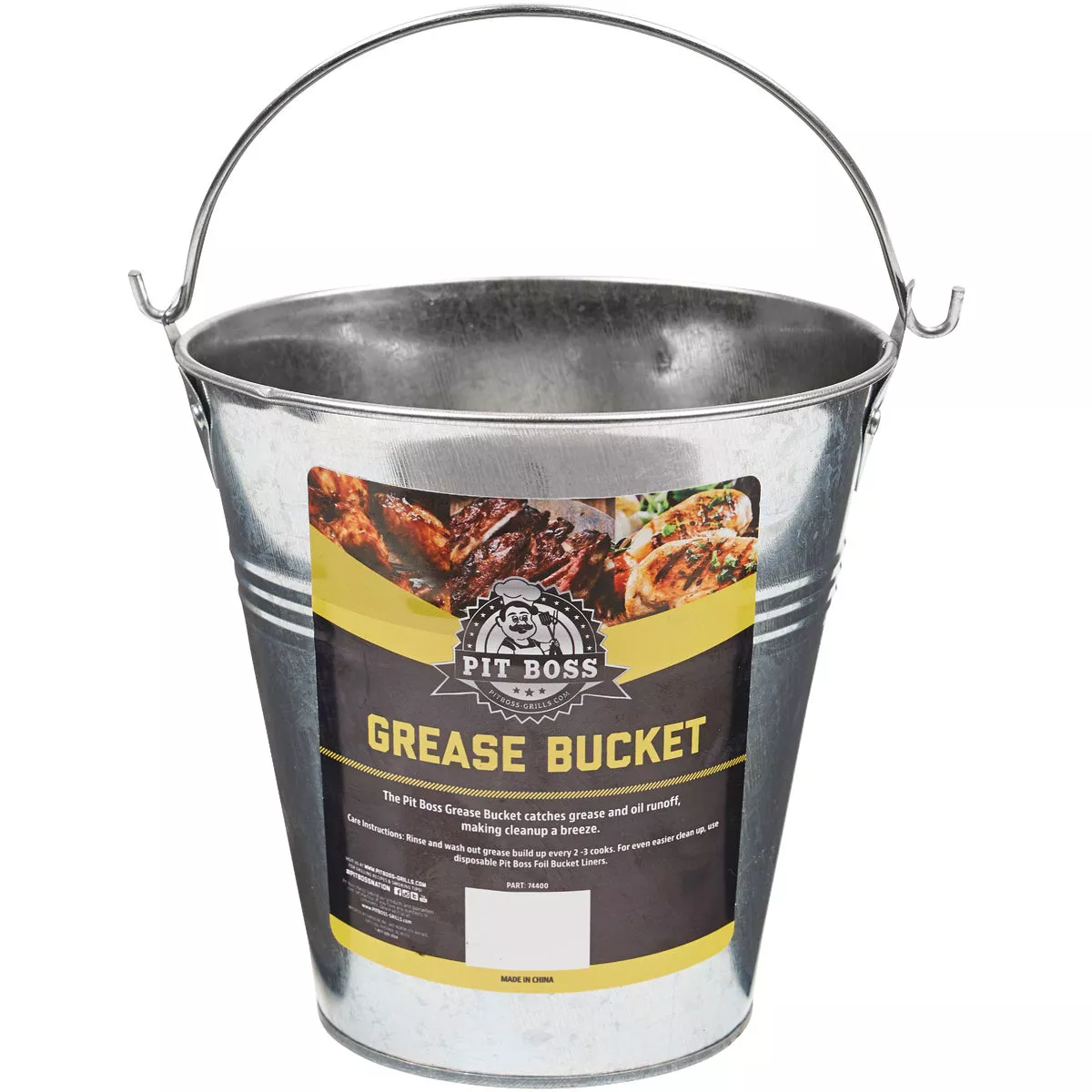 Pit Boss 6 In. Steel Grease Bucket